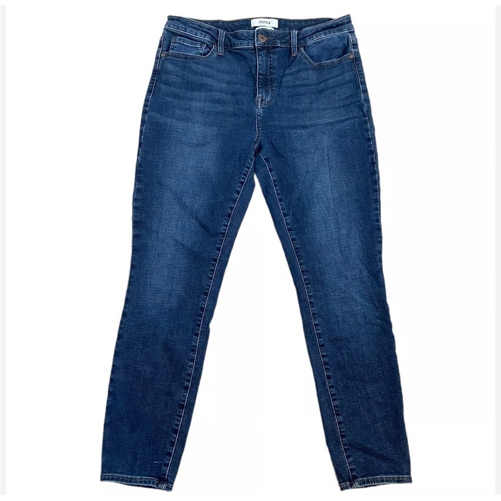 Pistola High Rise Skinny Stretch Blue Denim Women's Jeans Size 18W